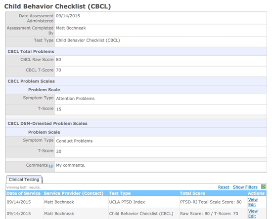 checklist screenshot