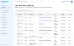 The audit log for a case in Collaborate: who viewed or changed each record, and when