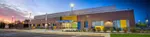Photo of the Center for Hope building at dusk.
