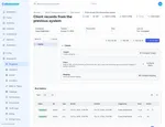 A data import in Collaborate: its run history, with a dry run and a full run, and an Undo import button