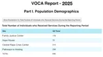 VOCA report showing assorted data.
