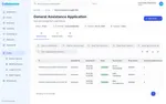 Applications submitted through a public link, listed for staff review in Collaborate