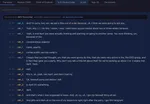 The Transcript tab of a recording in forenzo.io, showing timestamped lines from 0:00 onward, each labeled with a color-coded speaker, alongside a Search transcript box and tabs for Review, Chain of Custody, AI Review Index, Tags and Documents.