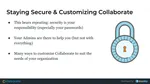 staying secure and customizing collaborate collaborate